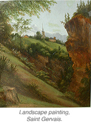 Landscape paintings, St Gervais, A Desprez